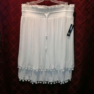 NWT white skirt